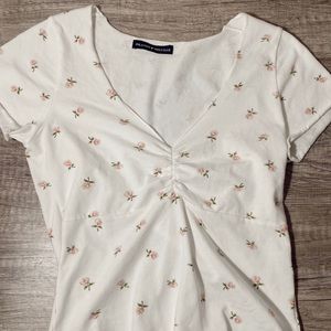brandy melville floral gina top
